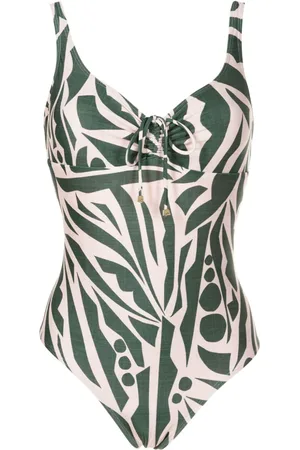 Lygia & Nanny Rosa abstract-print one-piece
