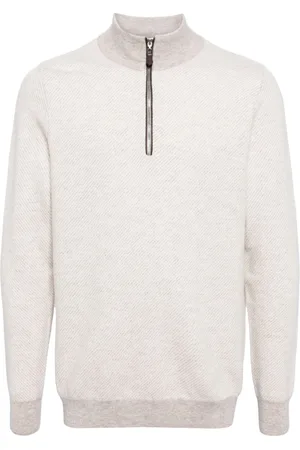 N.PEAL Striped organic cashmere jumper