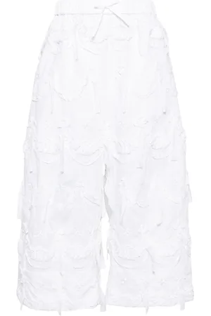 Simone Rocha Cropped cotton poplin trousers