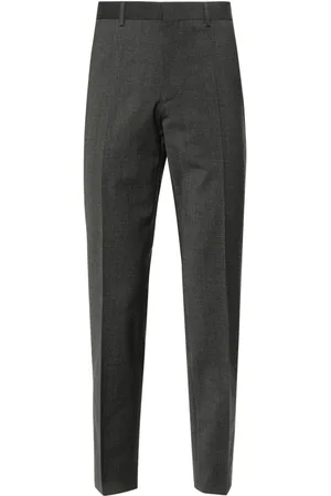 HUGO BOSS Mid-rise tapered trousers