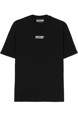 Moschino Logo-embroidered cotton T-shirt