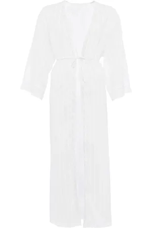 ERES Lact??e lace-trim maxi robe