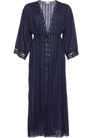 ERES Lact??e lace-trim maxi robe