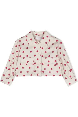 MONNALISA Strawberry-print jacket