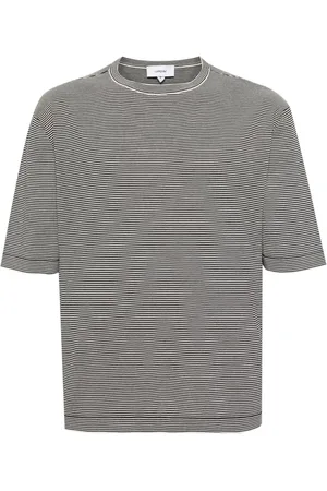 LARDINI Striped cotton T-shirt