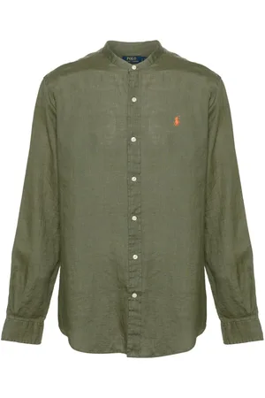 Ralph Lauren Polo-Pony-motif linen shirt