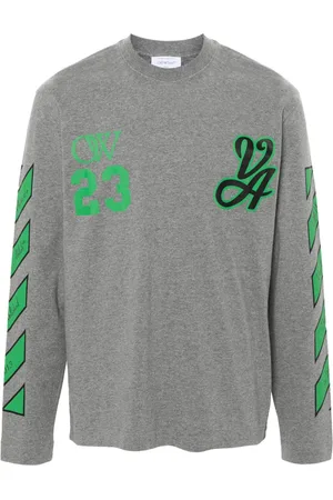 OFF-WHITE Logo-print long-sleeved T-shirt