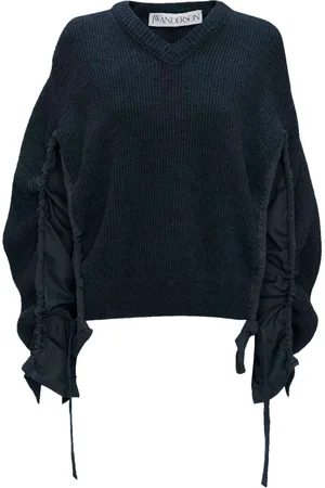 J.W.Anderson Ruched-detail wool-blend jumper