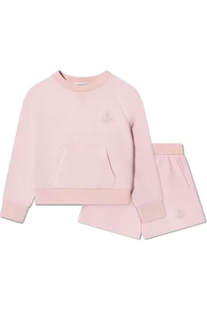 Moncler Logo-embroidered cotton sweatshirt set