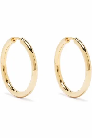 TOM WOOD Large -plated hoop earrings