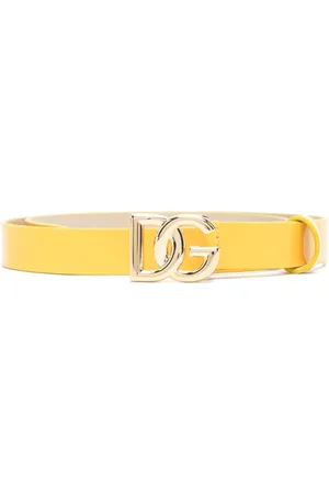 Dolce & Gabbana DG-buckle patent-leather belt