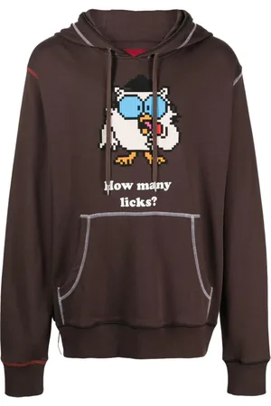 MOSTLY HEARD RARELY SEEN How Many Licks graphic-print cotton hoodie