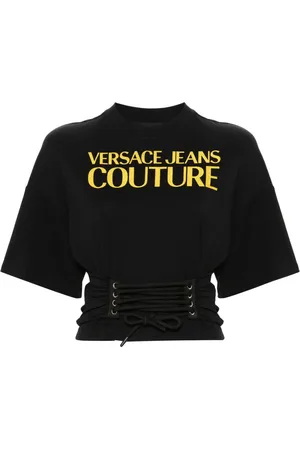 Versace Jeans Couture logo-strap Bralette Top - Farfetch