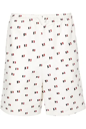Fursac Cotton french-flag shorts