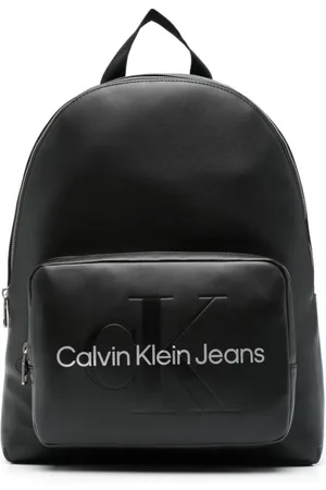 Calvin Klein Tote Shoulder Bag Faux Leather Monogram … - Gem