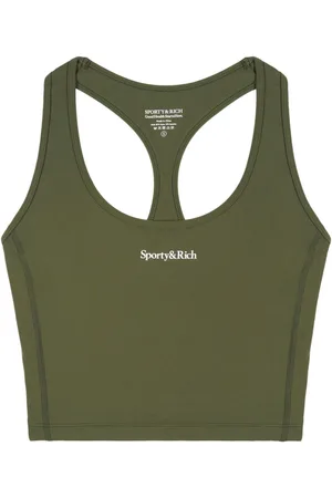 Sporty & Rich Serif Logo sports tank top