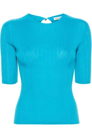 Lanvin Panelled knitted top