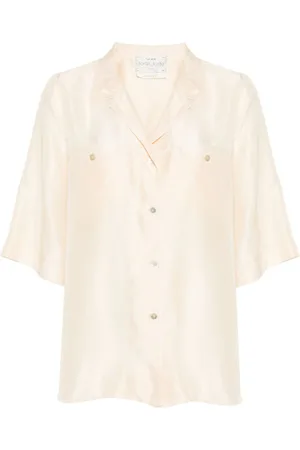 FORTE FORTE Camp-collar silk shirt