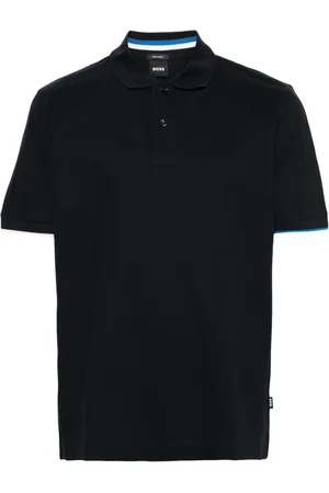 HUGO BOSS Piqué-weave cotton polo shirt
