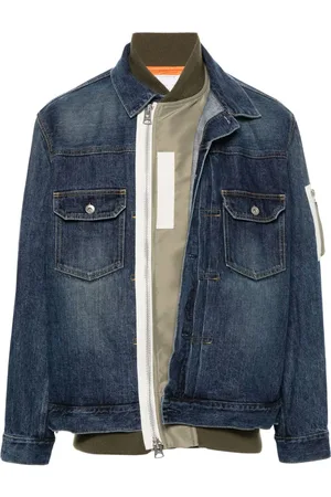 SACAI Layered denim jacket