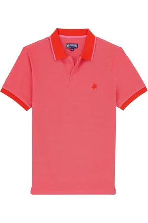 Vilebrequin Logo-embroidered organic cotton polo shirt