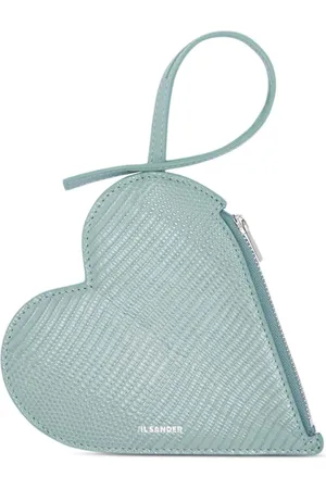 Jil Sander Heart-shaped leather pouch