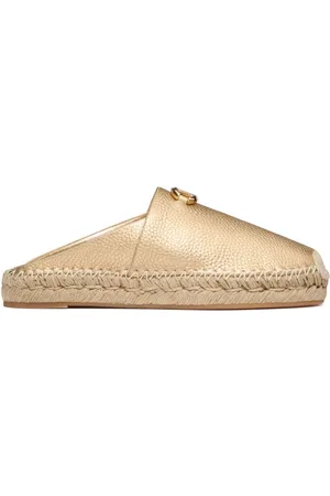 VALENTINO GARAVANI VLogo metallic leather mules