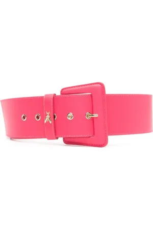 Patrizia Pepe Fly logo-plaque buckle belt