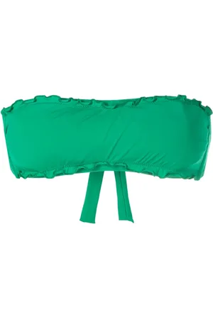 AMIR SLAMA Ruffled strapless bikini top