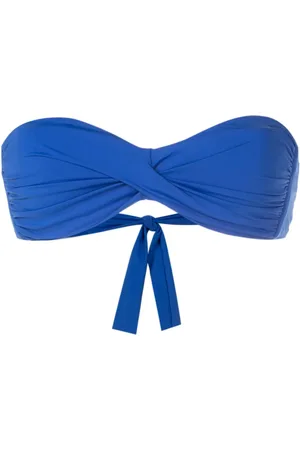 AMIR SLAMA Twist-detail strapless bikini top