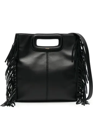 Maje M fringed leather tote bag