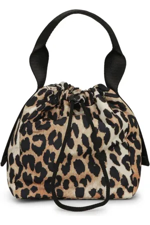 Ganni Leopard-print tote bag