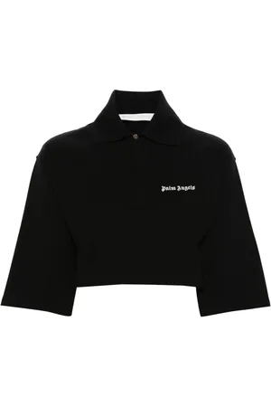 Palm Angels Logo Cropped polo top
