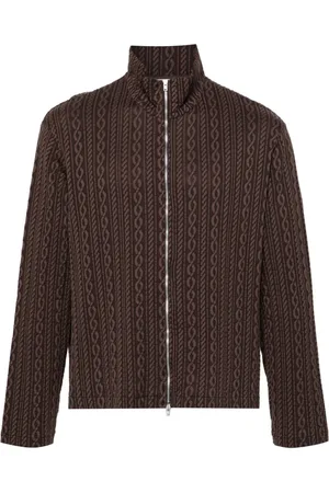 OUR LEGACY Shrunken jacquard cardigan