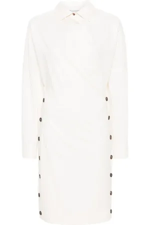 Serafini Poplin wrap mini dress
