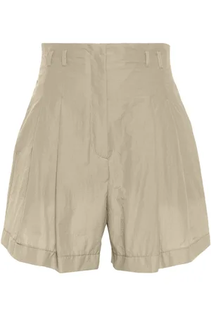 Serafini Crepe pleated shorts