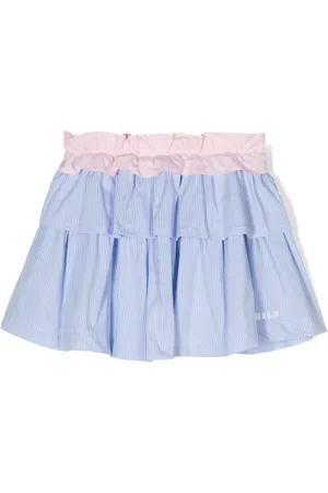 Msgm Striped poplin skirt