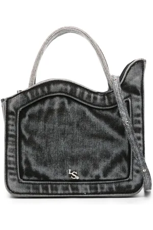 LE SILLA Ivy distressed-denim mini bag
