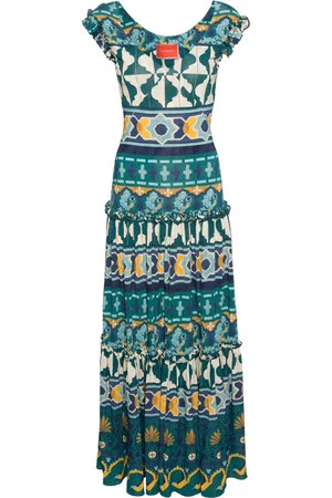La DoubleJ Pimento graphic-print maxi dress