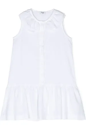 Il gufo Ruffle-detail linen dress
