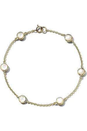 Ippolita 18kt yellow Lollipop 6-Stone Station mother-of-pearl bracelet