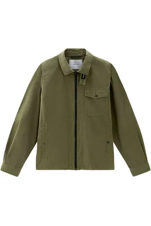 Woolrich Gabardine-weave shirt jacket