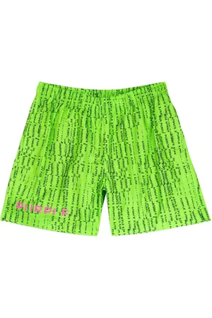 Purple Brand Logo-print digital-code shorts
