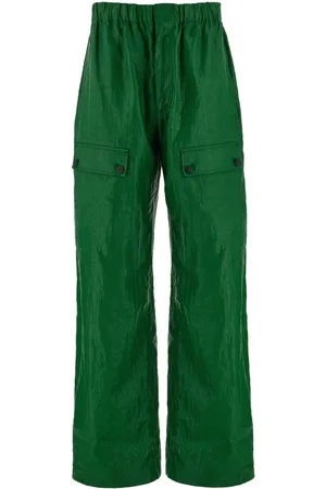 Salvatore Ferragamo Wide-leg linen cargo trousers