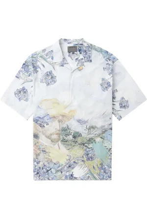 Musium Div. Graphic-print cotton shirt