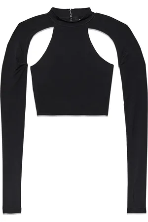 Purple Brand Cut-out cropped top