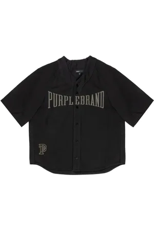Purple Brand Logo-print cotton shirt