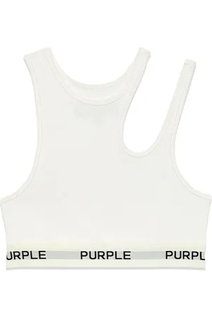 Purple Brand Cut-out cropped top