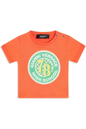 VERSACE Logo-print cotton T-shirt