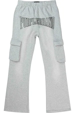 Purple Brand Logo-print track pants